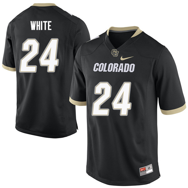 Men #24 Byron White Colorado Buffaloes College Football Jerseys Sale-Black - Click Image to Close